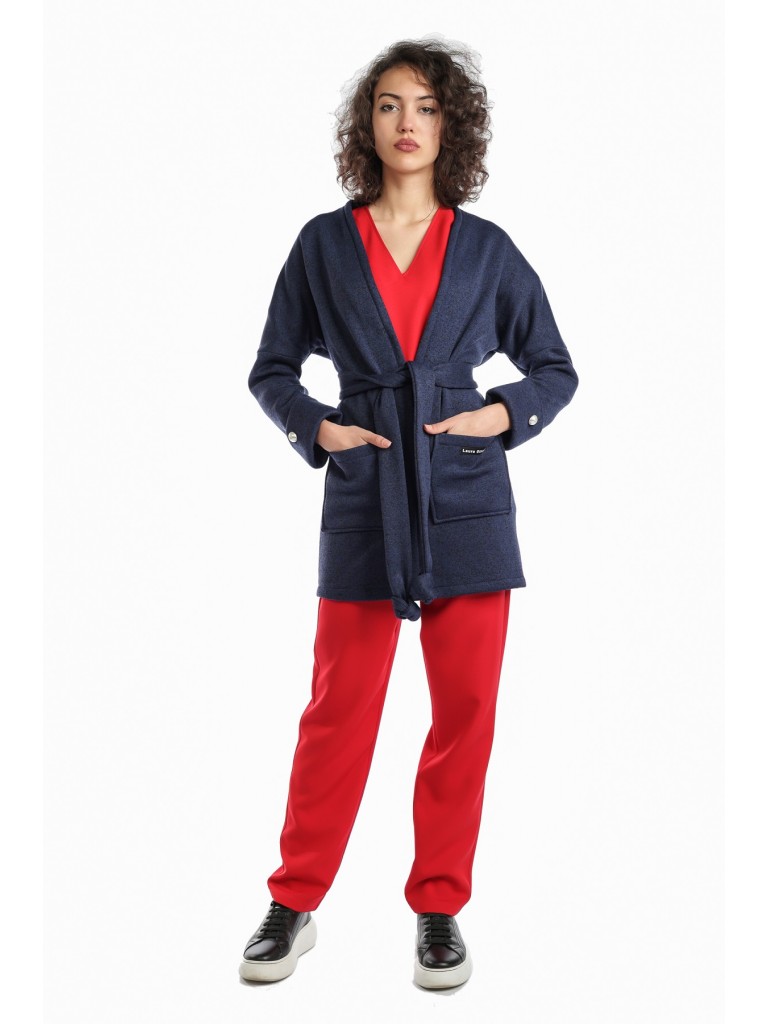 Halat medical dama, Artic Fleece, Laura Olteanu navy