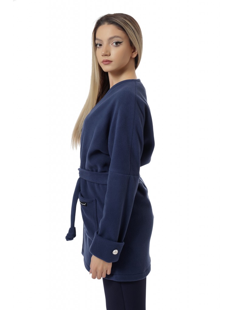  Halat medical dama Polar Fleece, Laura Olteanu, navy